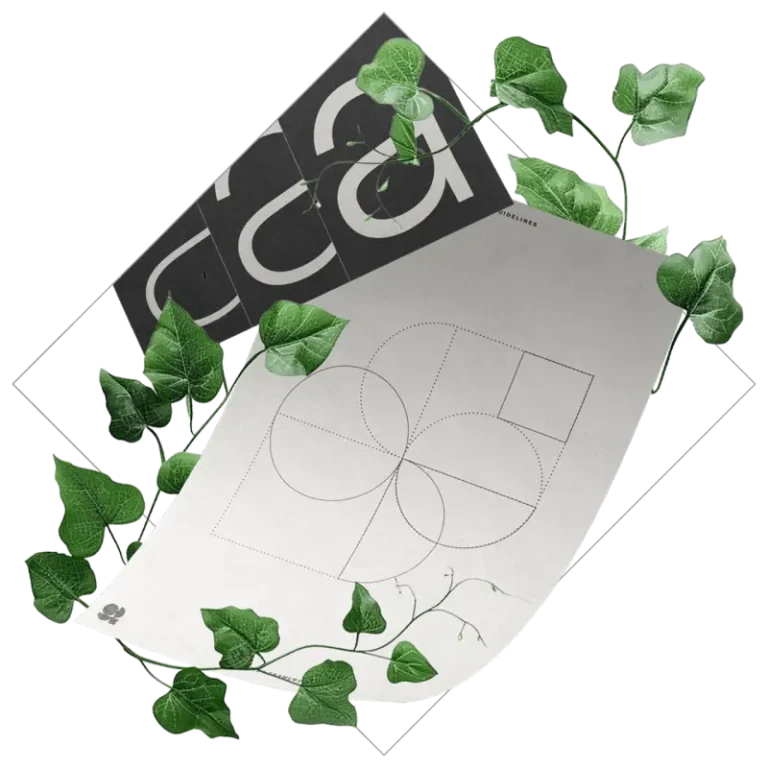 Strategic brand identity design illustration